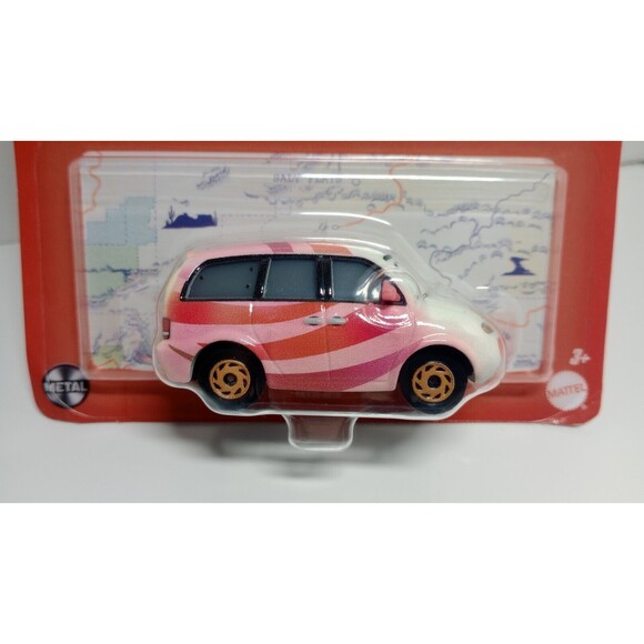 2023 Disney PIXAR Cars On the Road CLAIRE GUNZ'ER clown white/pink/red 1:55 - Picture 2 of 6